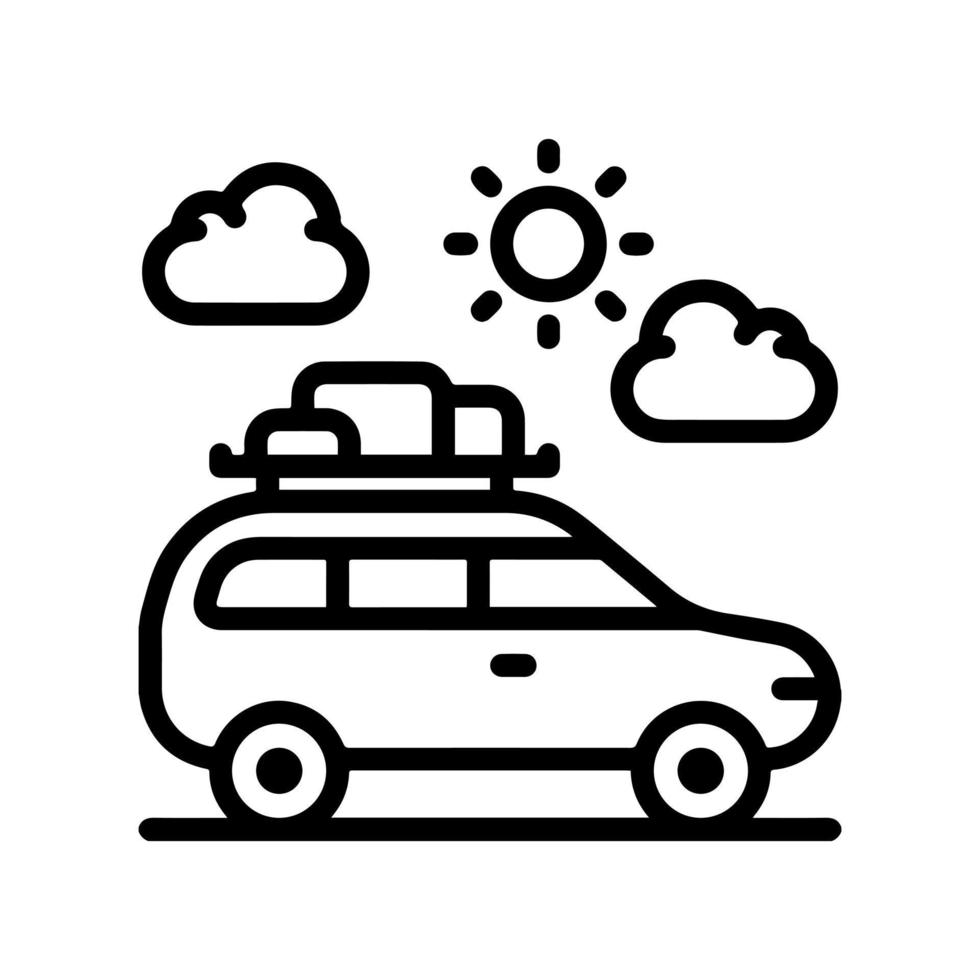 icono de coche y dibujo de coche vector