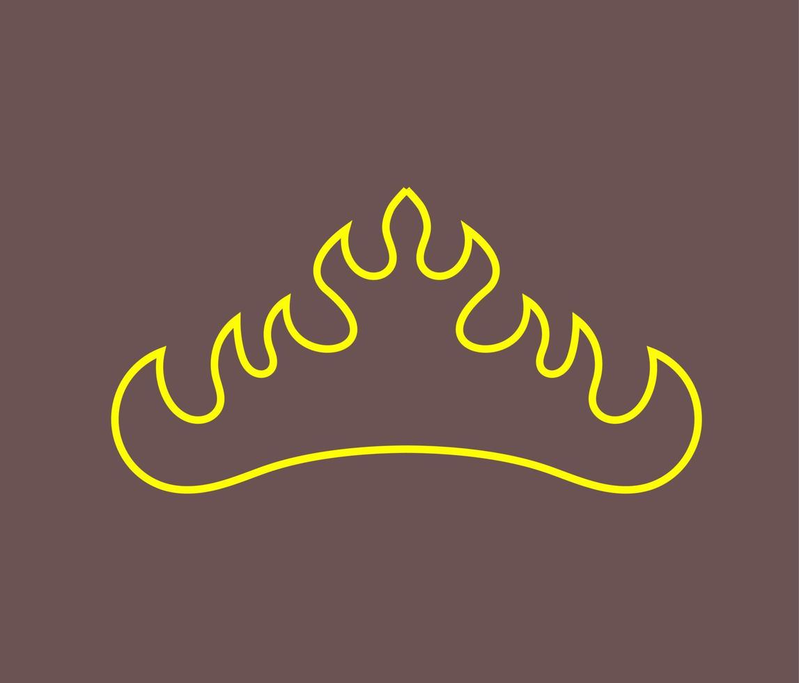 Siger Lampung, a typical icon of the Lampung region. regions in Indonesia vector