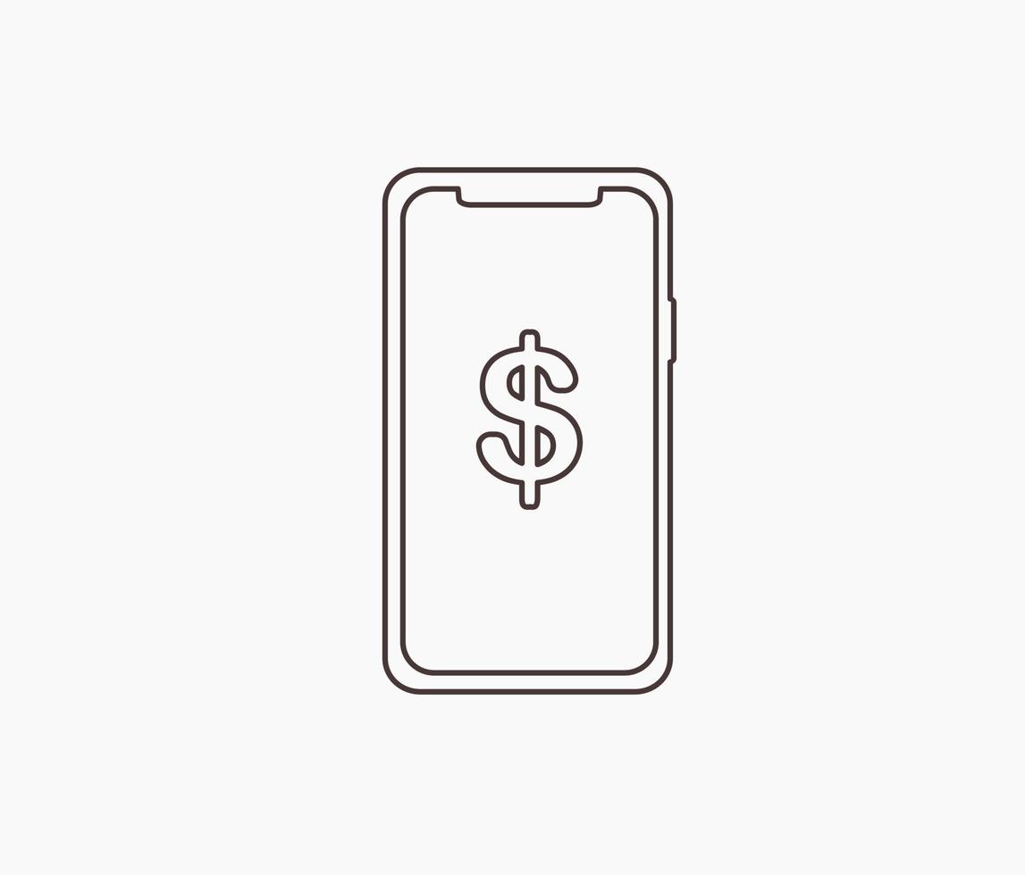 Money transfers. Online shopping, digital payments icon vector