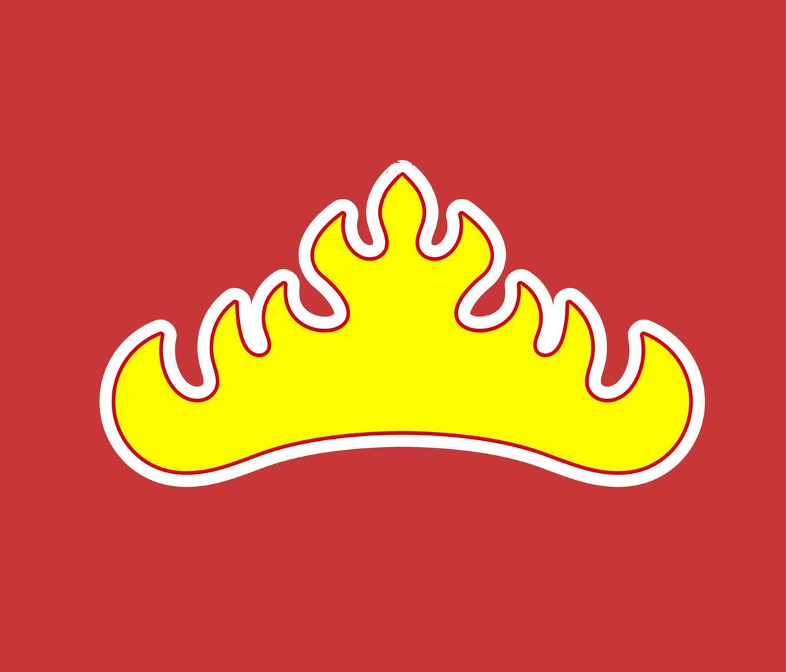 Siger Lampung, a typical icon of the Lampung region. regions in Indonesia vector