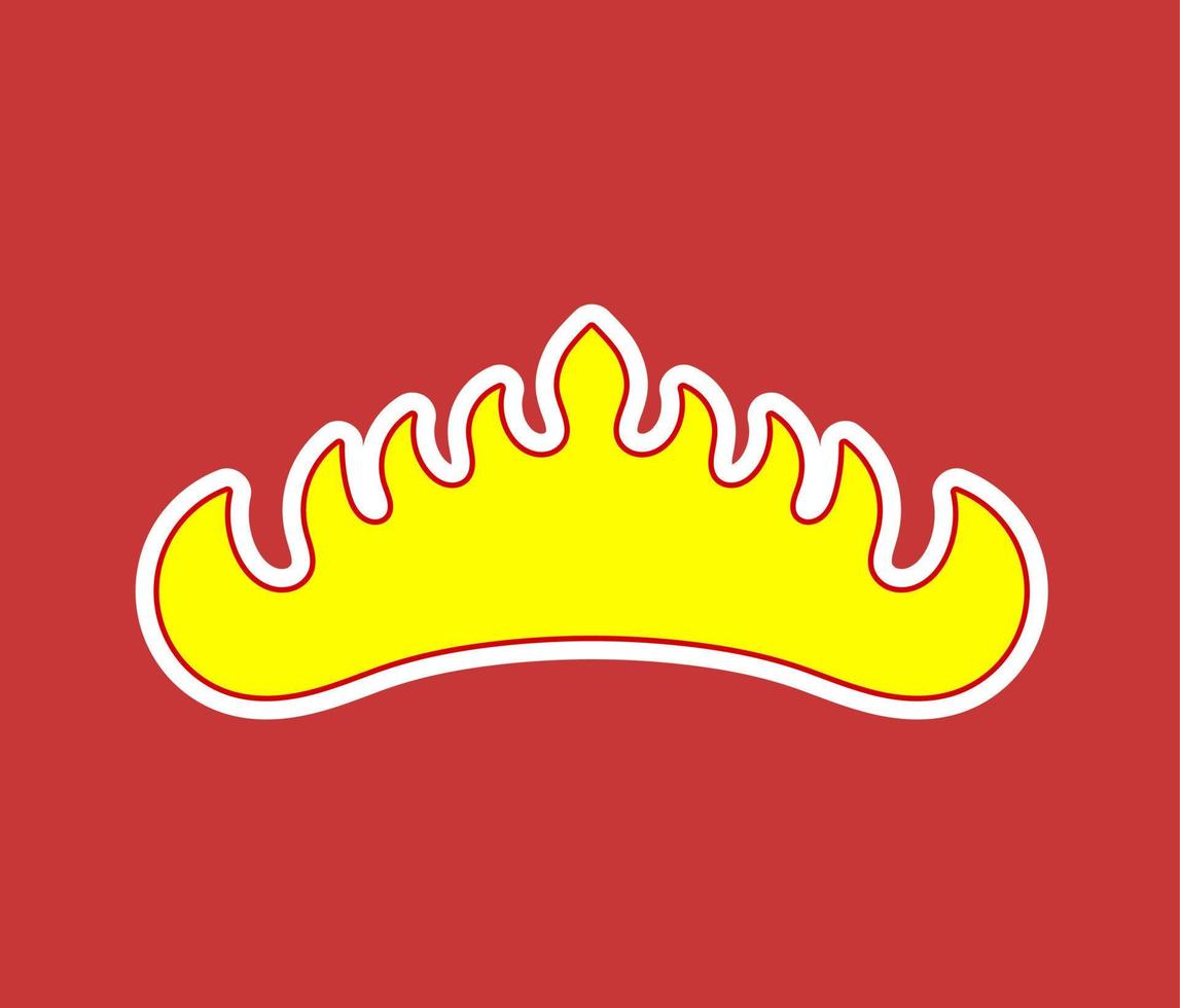 Siger Lampung, a typical icon of the Lampung region. regions in Indonesia vector