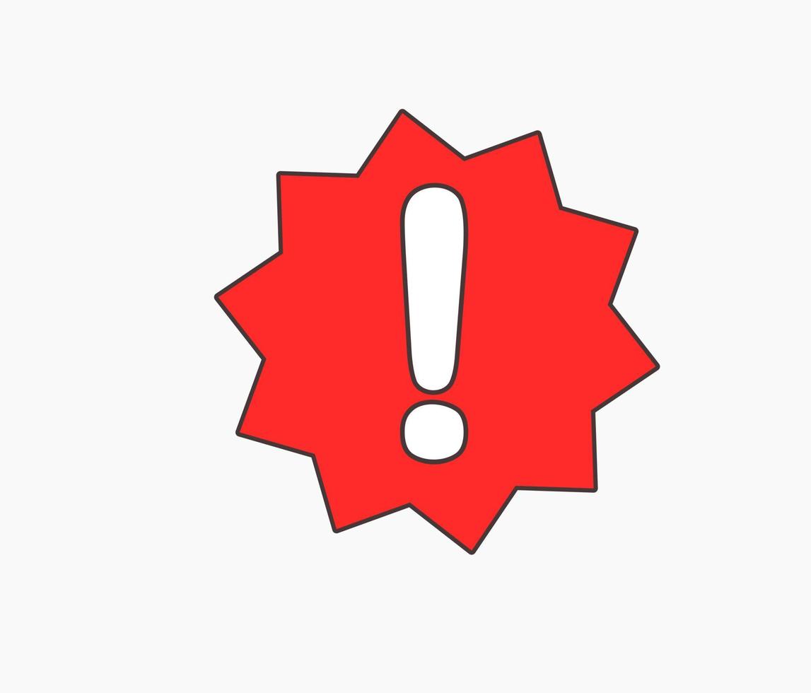 exclamation mark, Warning  alert road sign icon vector