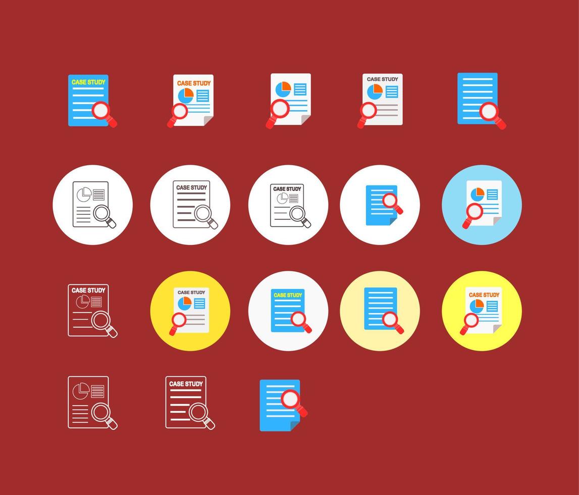 vector icon case study collection