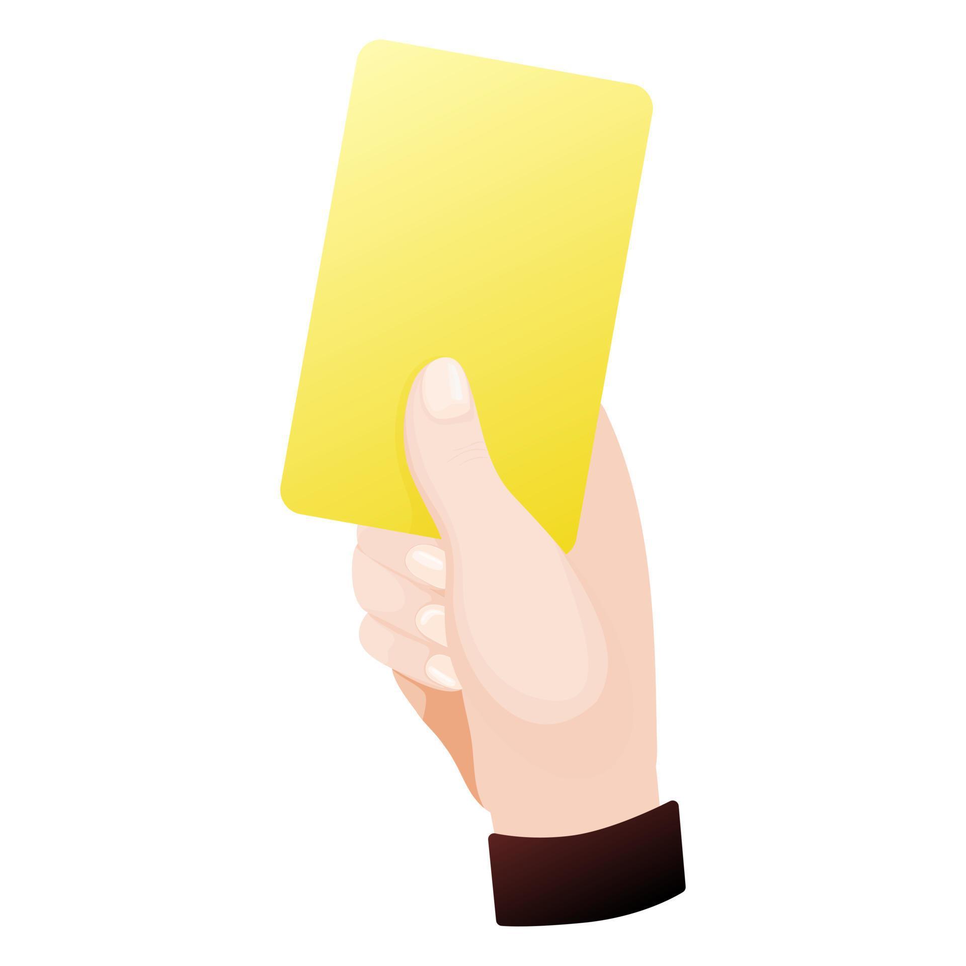 soccer yellow card 15633231 Vector Art at Vecteezy