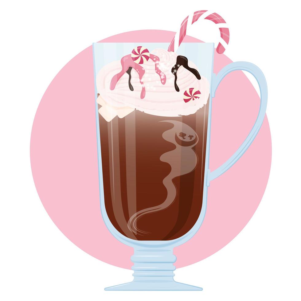 spirit of the Christmas drink vector