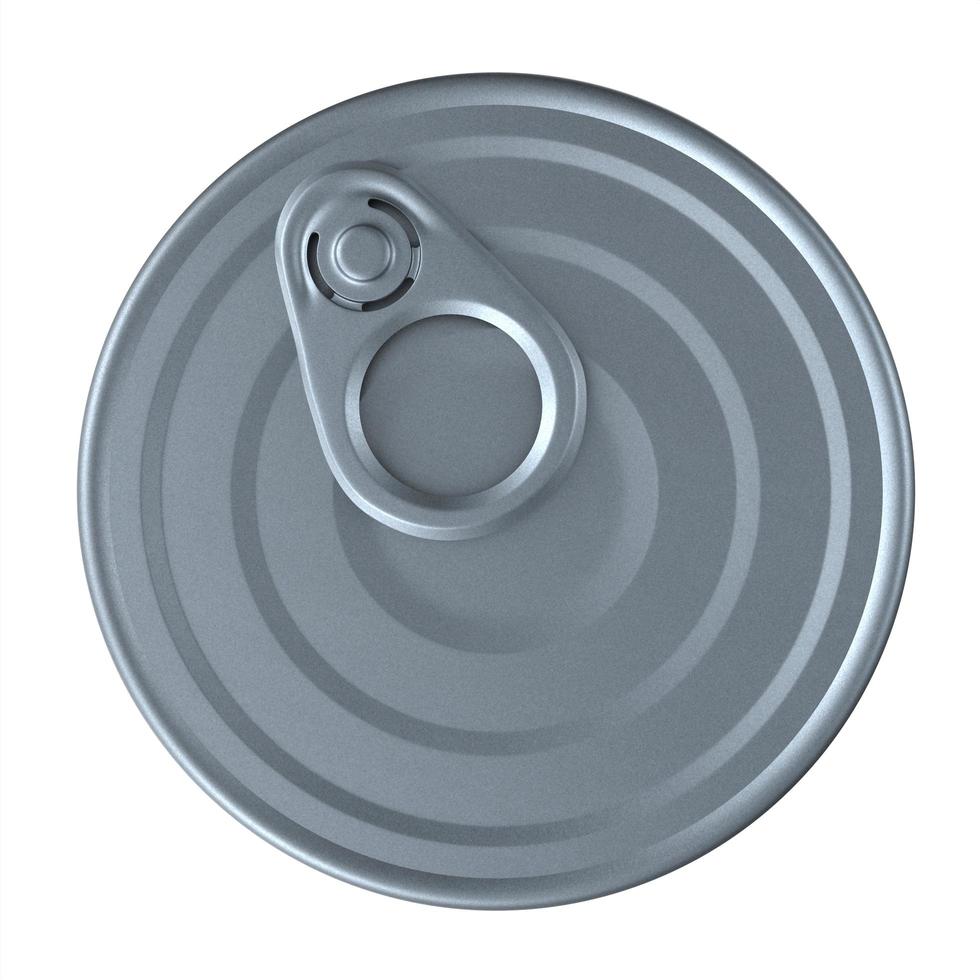 tin can isolated on white background photo