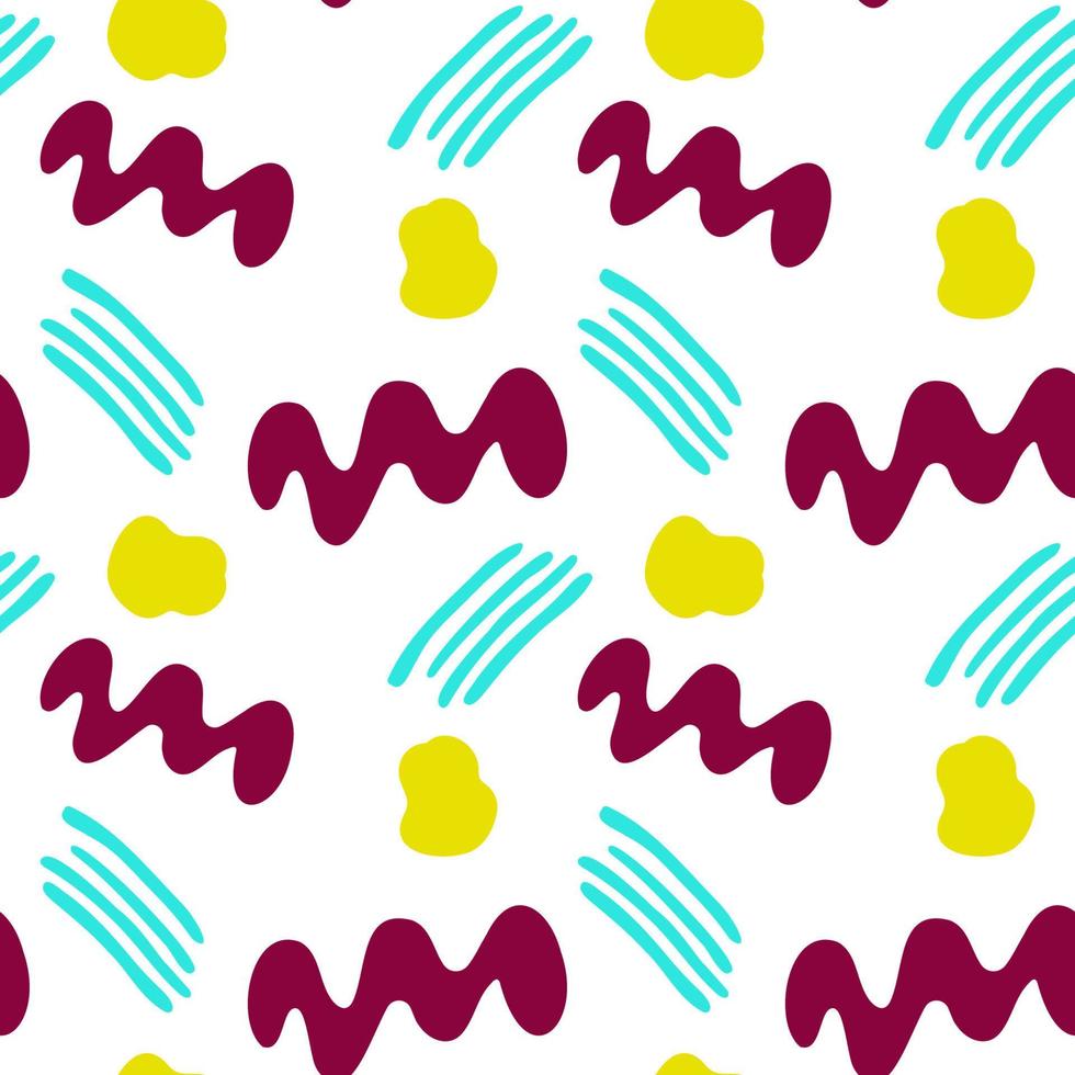 Vector pattern with spots and stripes