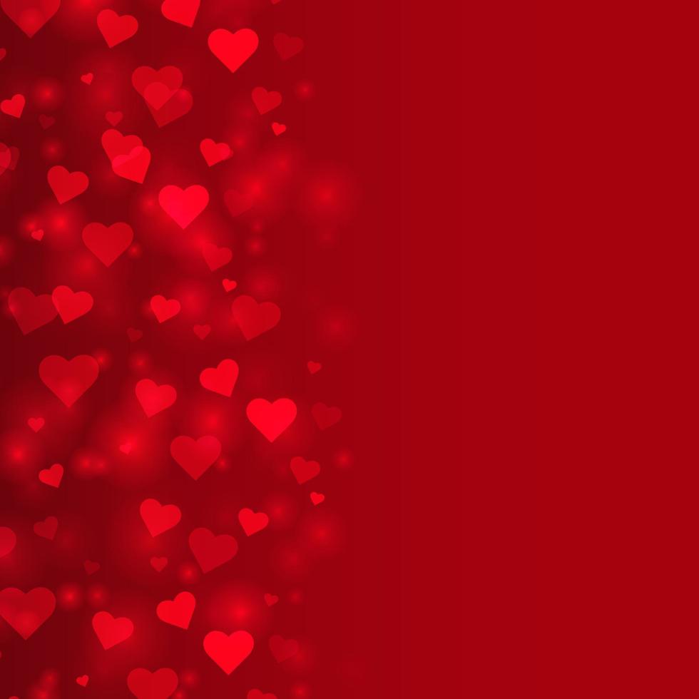 corazón valentine vector background.vector símbolos de amor para mujeres felices, madre, día de san valentín, diseño de tarjeta de felicitación de cumpleaños en rojo background.vector ilustración