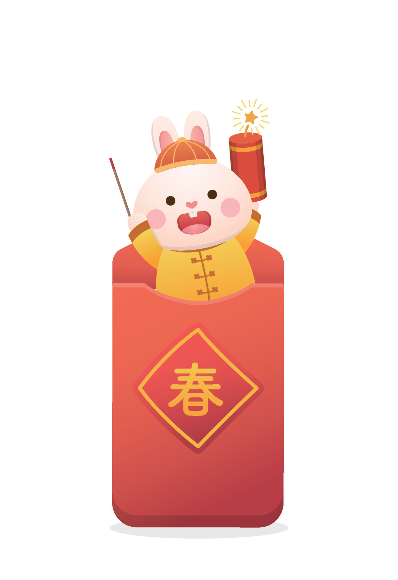 cute chinese red envelope