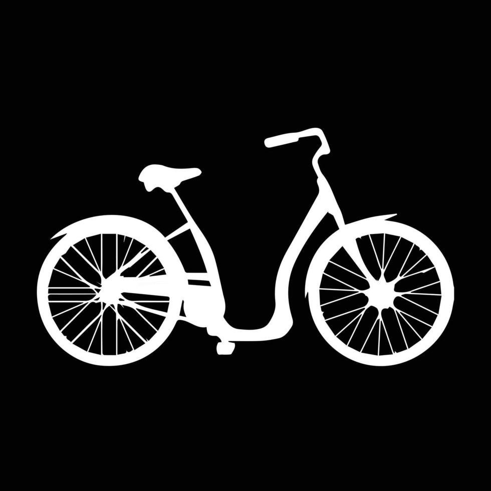 icono de bicicleta. símbolo de la carrera de bicicletas. icono plano de la carrera ciclista. señal de ciclista. silueta de ciclista de carretera. logotipo deportivo vector