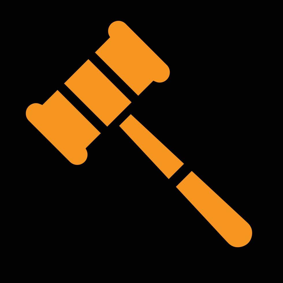 Judge Wood Hammer vector illustration, auction, flat design, judgment, auction icon can be used for web and mobile