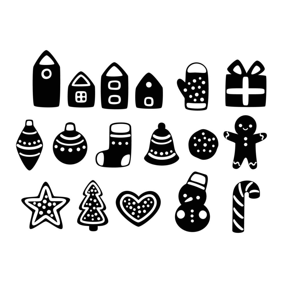 Christmas ornaments hanging isolated background vector
