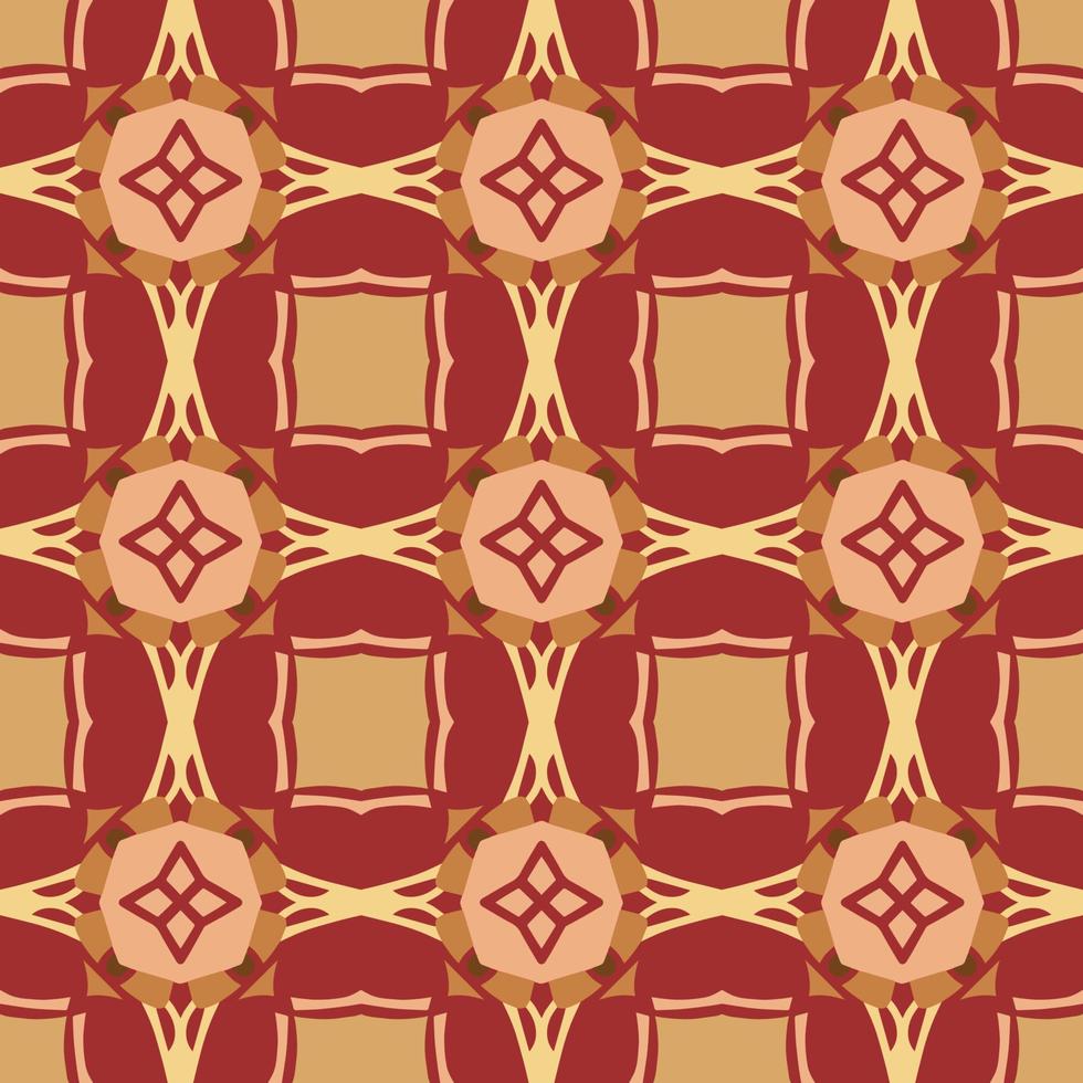 Geometric Seamless Pattern with Tribal Shape. Pattern designed in Ikat, Aztec, Moroccan, Thai, Luxury Arabic Style. Ideal for Fabric Garment, Ceramics, Wallpaper. Vector Illustration.