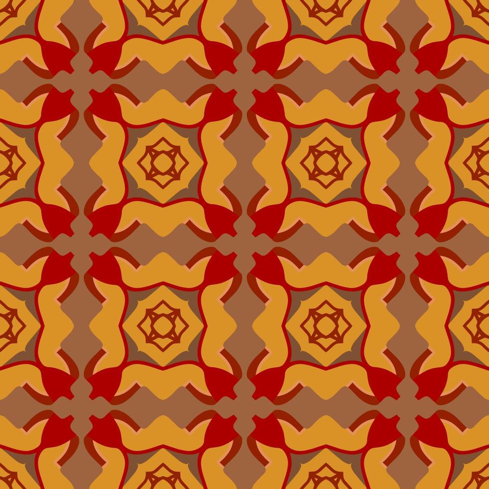 Geometric Seamless Pattern with Tribal Shape. Pattern designed in Ikat, Aztec, Moroccan, Thai, Luxury Arabic Style. Ideal for Fabric Garment, Ceramics, Wallpaper. Vector Illustration.