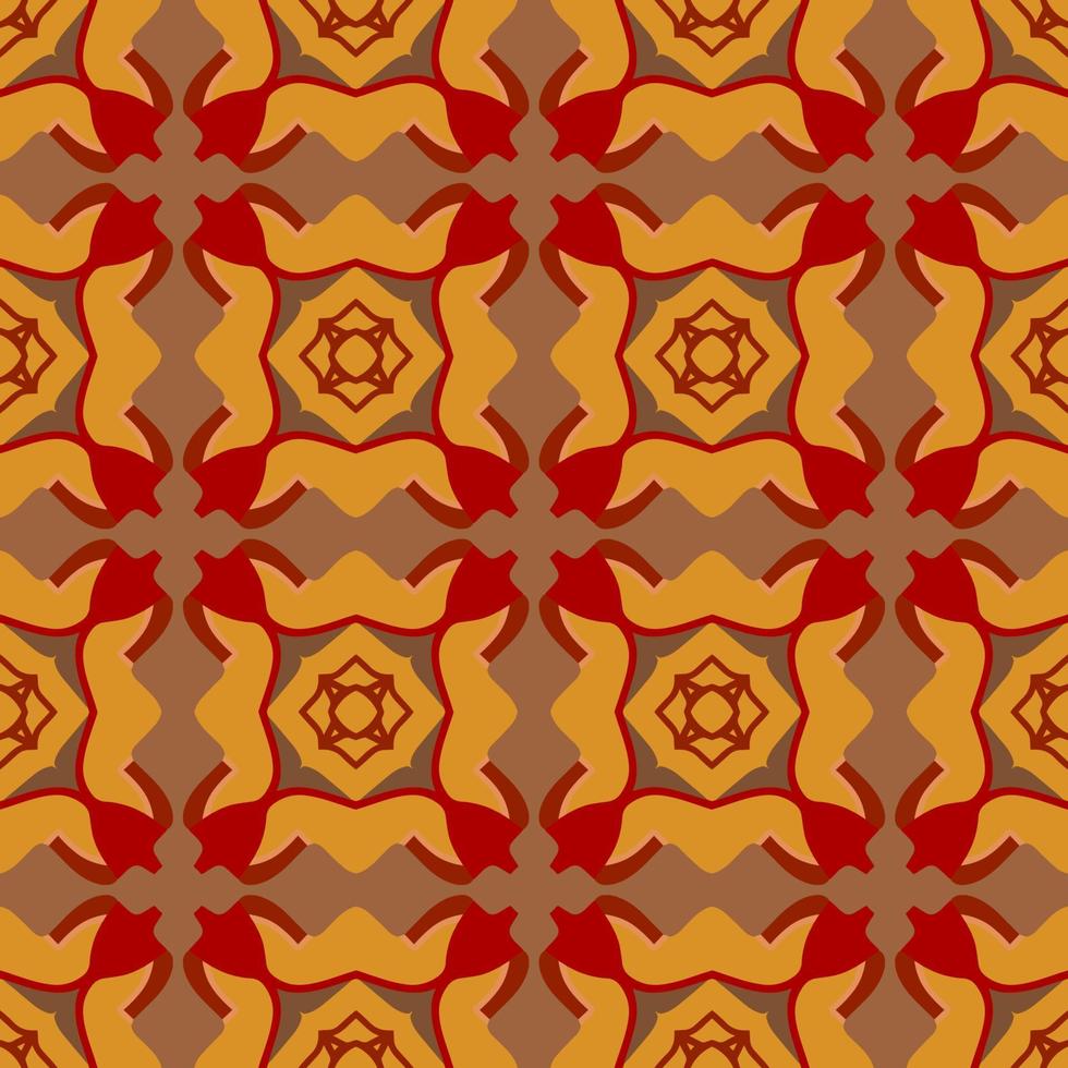 Geometric Seamless Pattern with Tribal Shape. Pattern designed in Ikat, Aztec, Moroccan, Thai, Luxury Arabic Style. Ideal for Fabric Garment, Ceramics, Wallpaper. Vector Illustration.