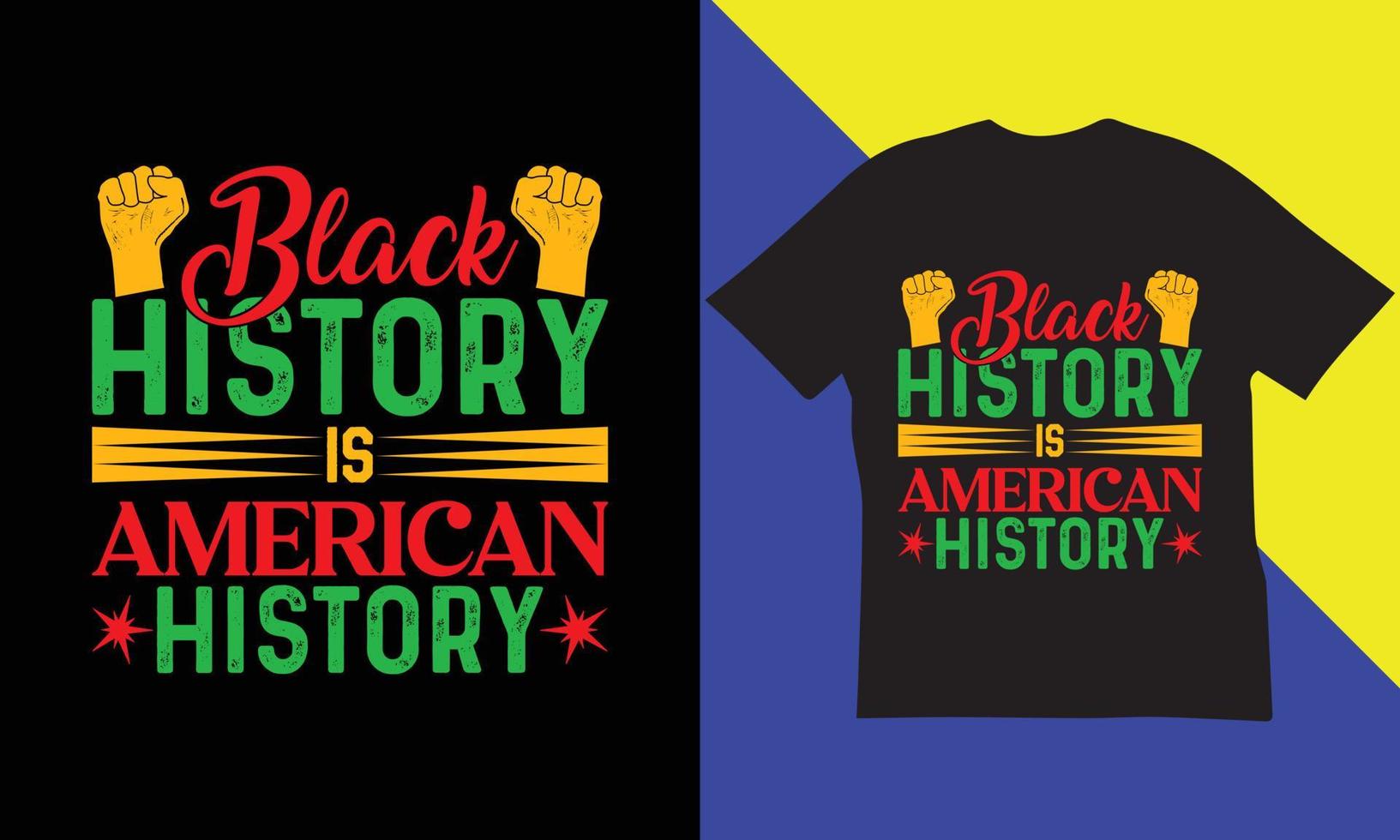 diseño de camisetas del mes de la historia negra. vector