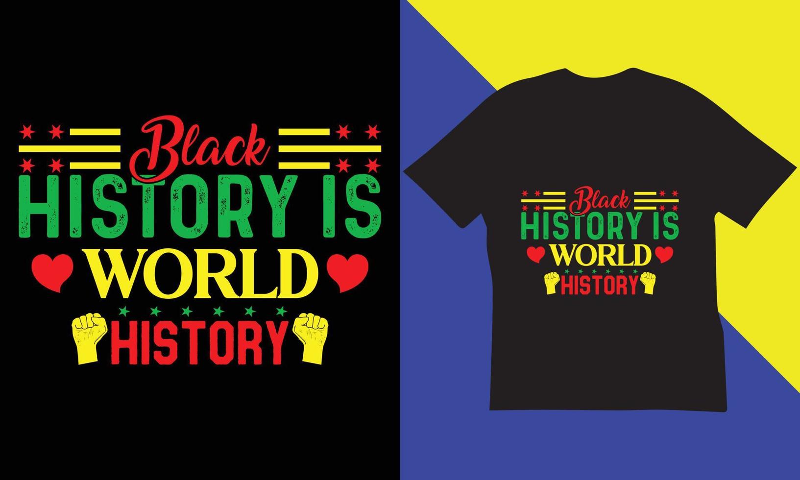 Black History Month T-Shirt Design. vector