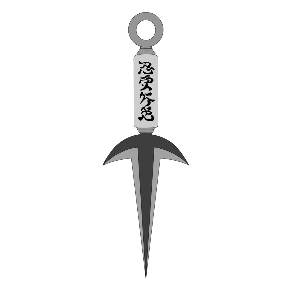 Vector illustration of a dagger. All elements are isolated