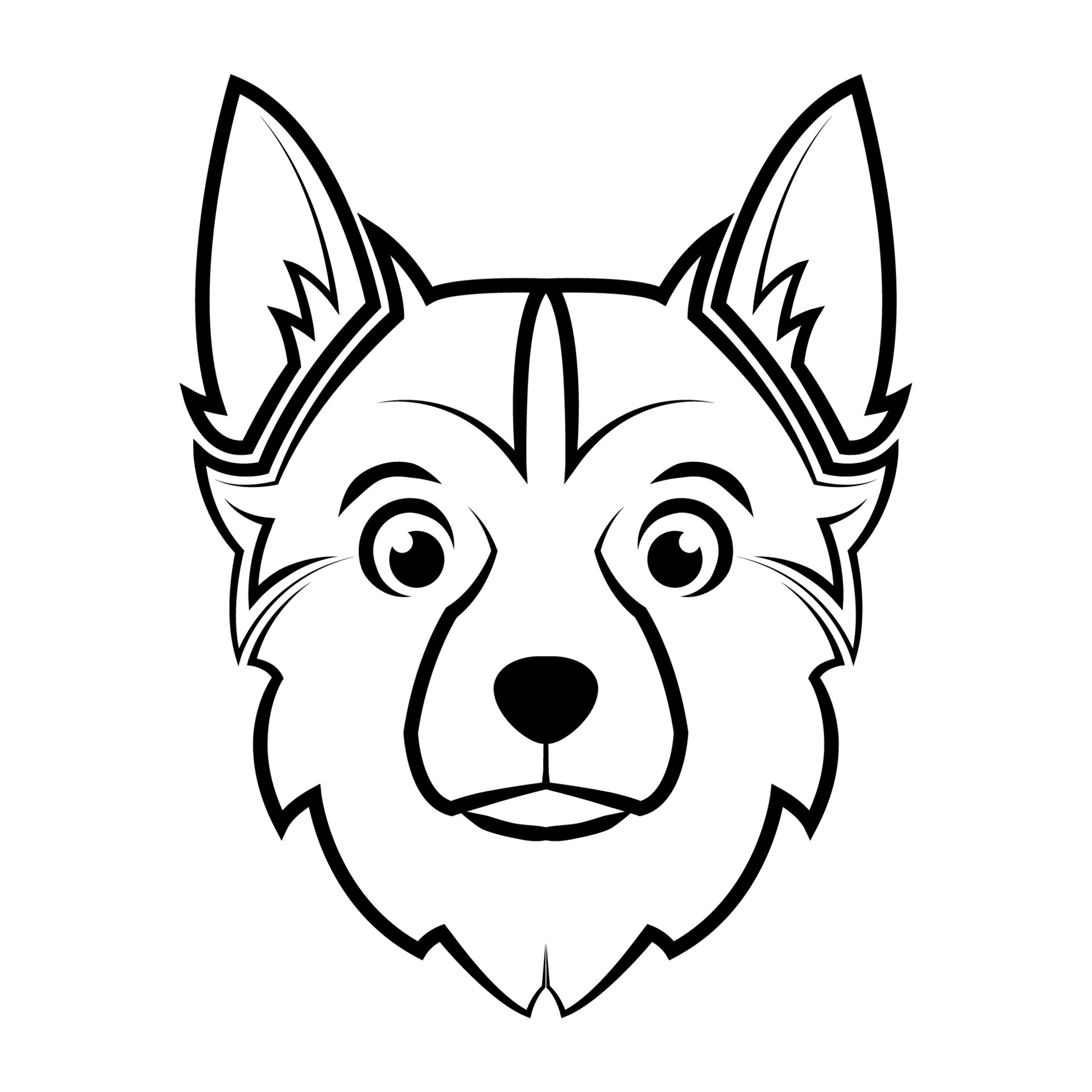 Black and white line art of dog head. Good use for symbol, mascot, icon, avatar, tattoo, T Shirt design, logo or any design 15635244 Vector Art at Vecteezy Black and white line art of dog head. Good use for symbol, mascot, icon, avatar, tattoo, T Shirt design, logo or any design 15635244 Vector Art at Vecteezy