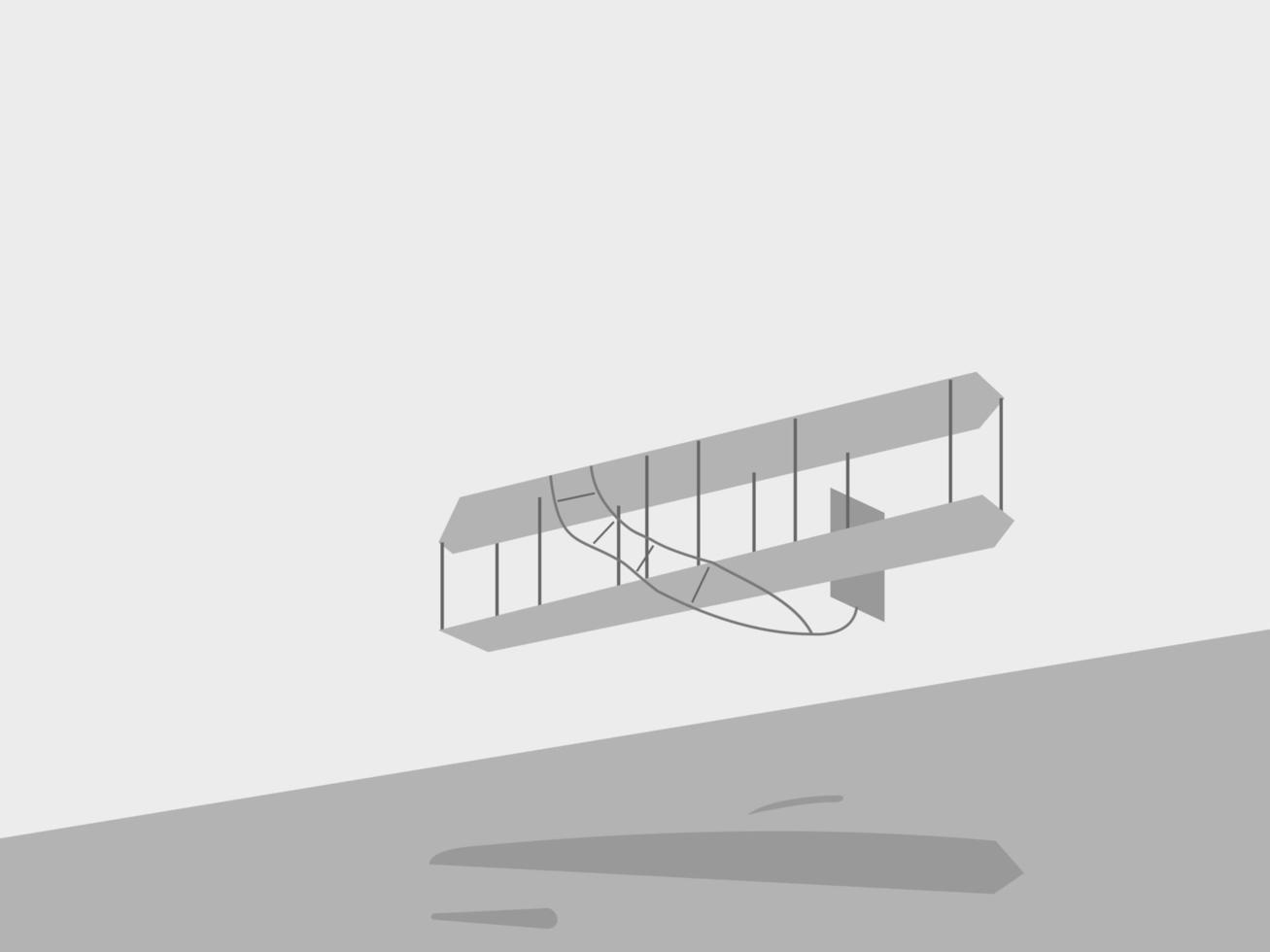 wright brothers day vector illustration flat design