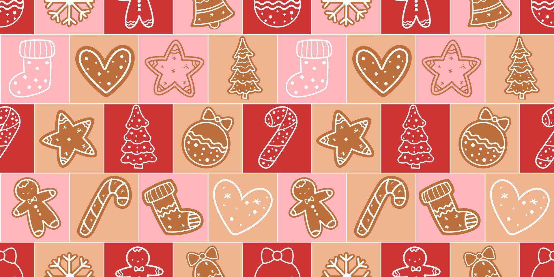 Winter and Christmas Themed Seamless Pattern vector
