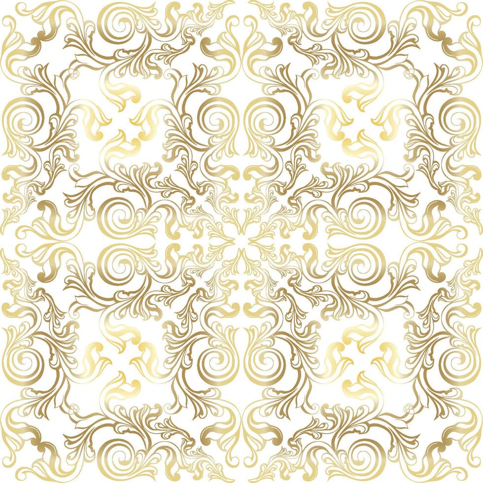 Damask vintage baroque scroll ornament swirl. Victorian monogram heraldic shield swirl. Retro floral leaf pattern border foliage antique  acanthus calligraphy engraved tattoo. seamless pattern vector