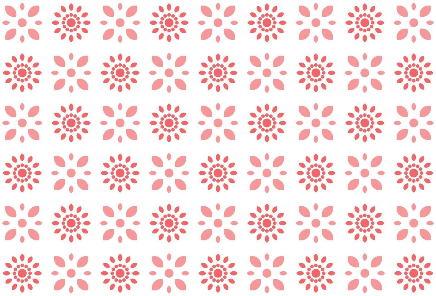 Abstract pink flower seamless pattern vector