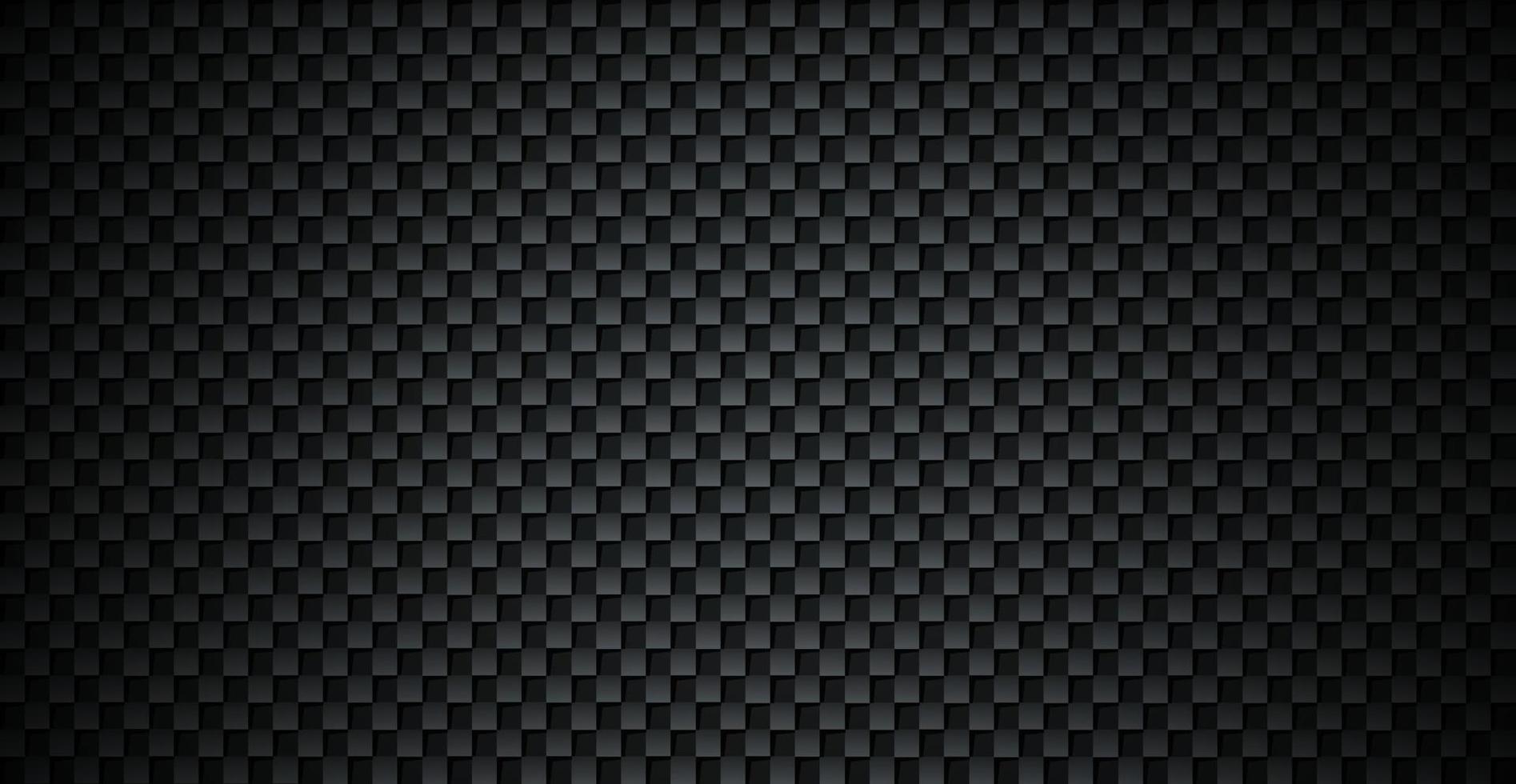 fondo de metal perforado negro. acero de textura metálica, fondo de fibra de carbono. chapa perforada. vector