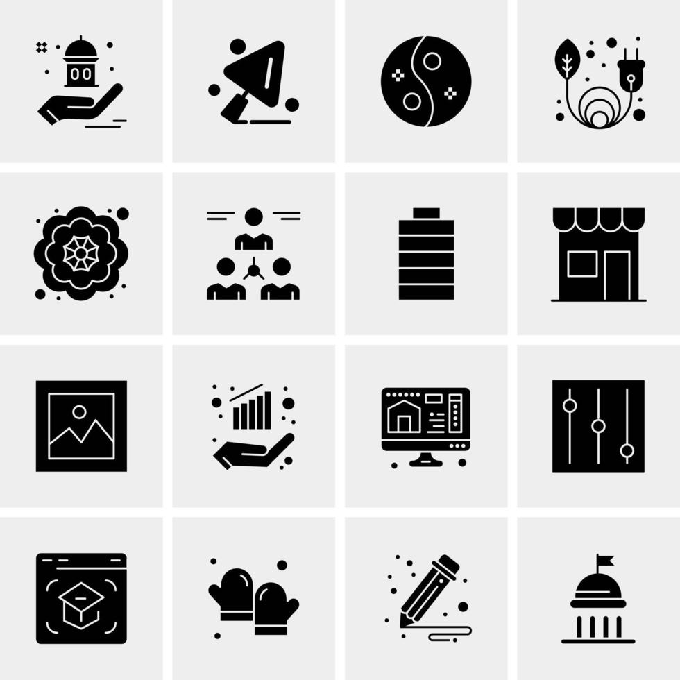 16 Universal Business Icons Vector Creative Icon Illustration to use in web and Mobile Related project