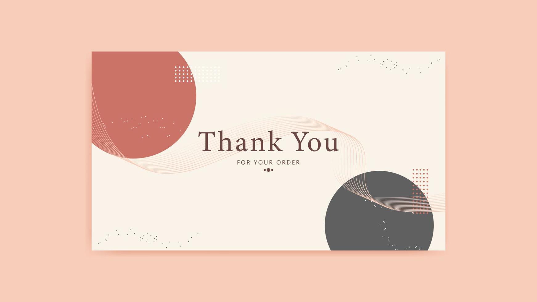 thank you card template, customer business card, aesthetic greeting template, printable custom small business card vector