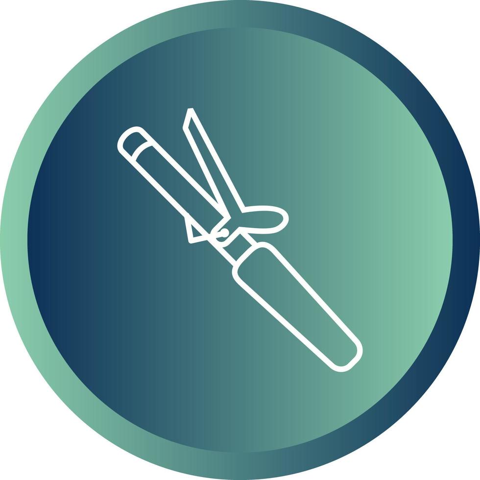 Unique Hair Roller Line Vector Icon