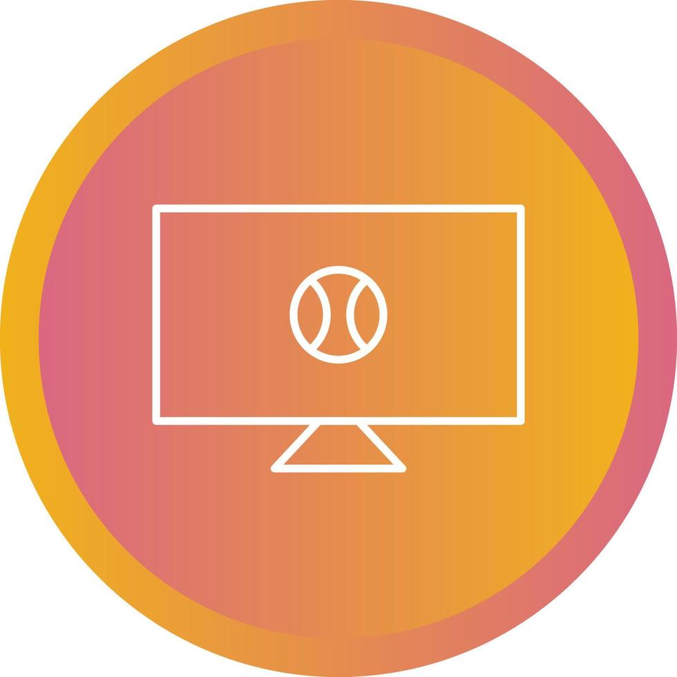 Unique Sports News Vector Line Icon
