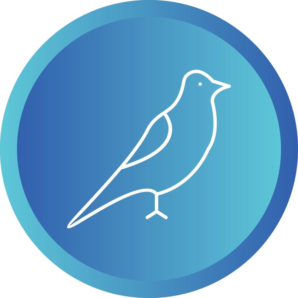 Unique Bird Vector Line Icon