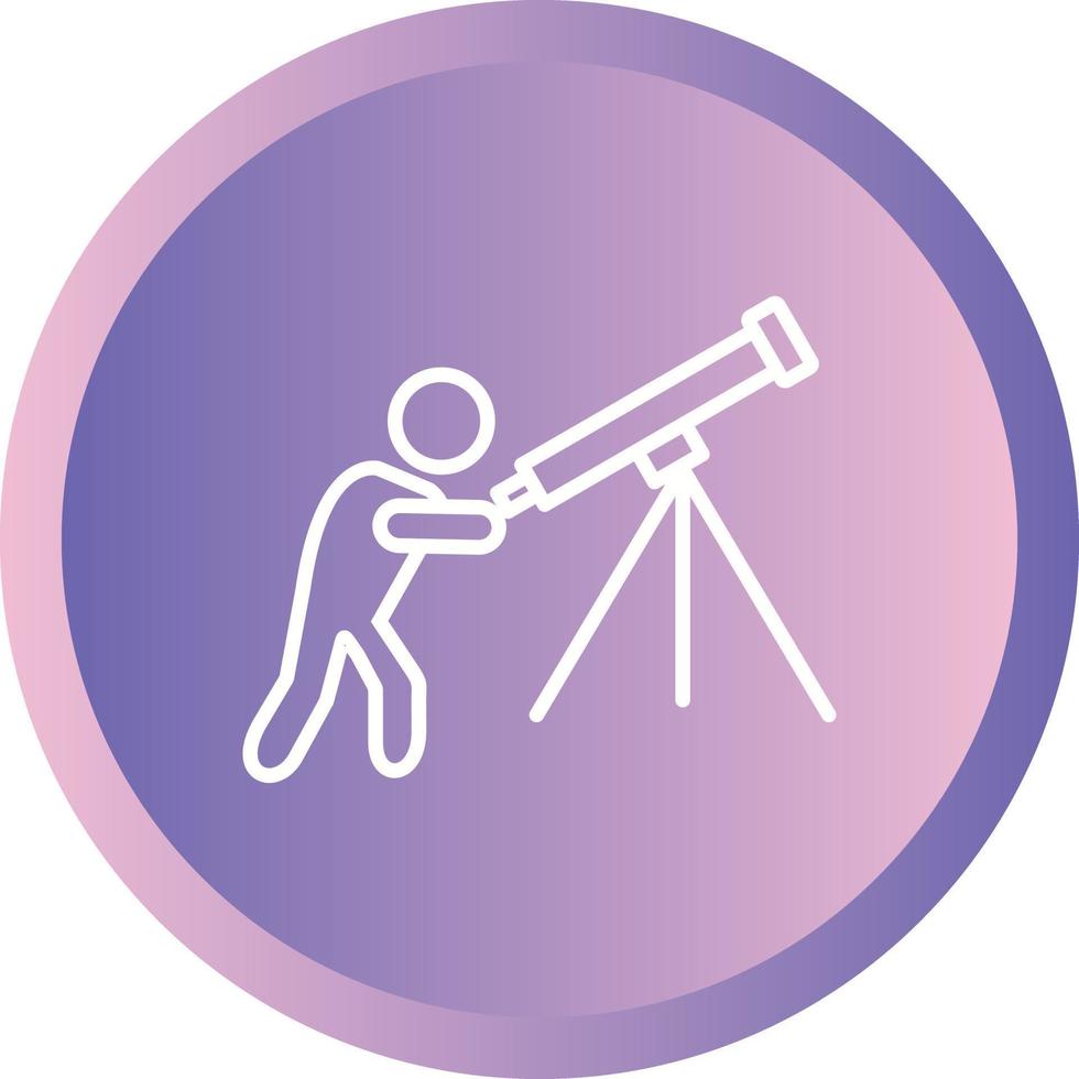 Unique Adjusting Telescope Vector Line Icon