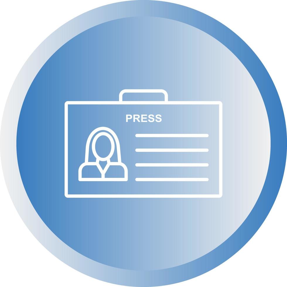 Unique Female ID Vector Line Icon