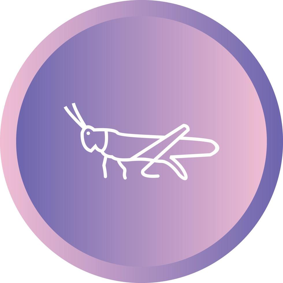 Unique grasshopper Line Vector Icon