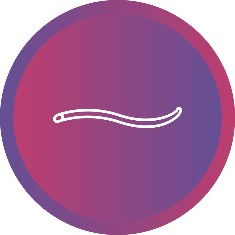 Unique Worm Vector Line Icon