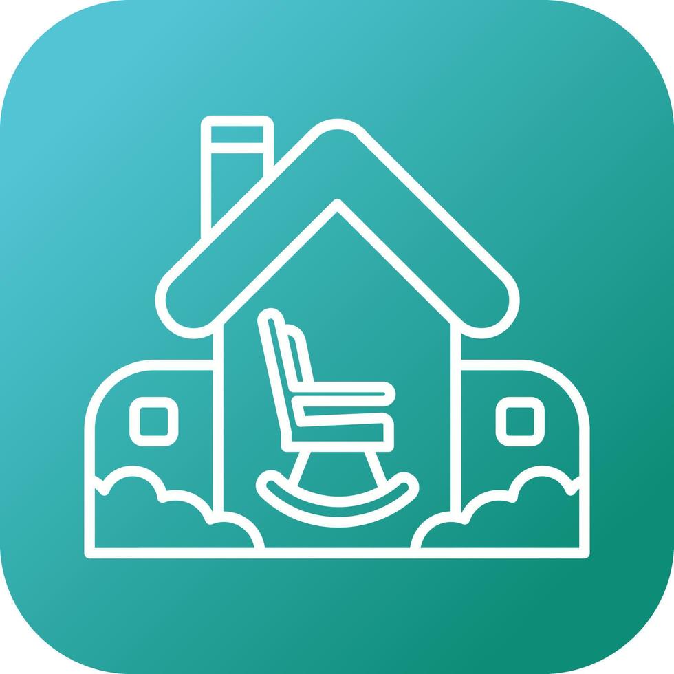 Retirement Home Vector Icon