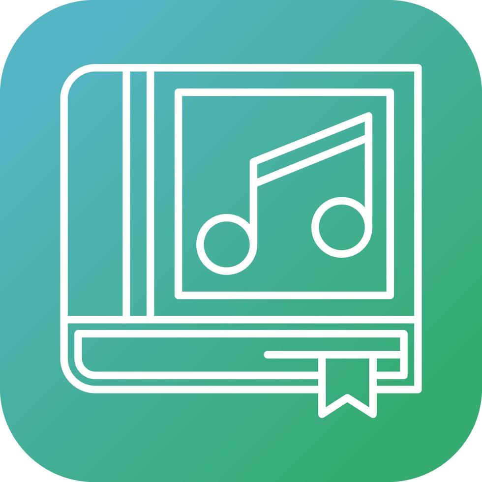 Music Book Vector Icon