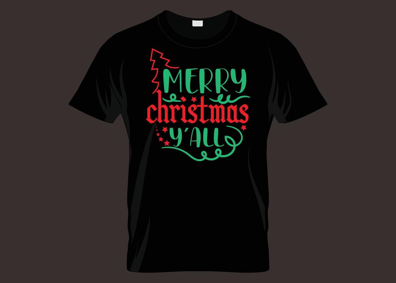 Merry And Bright T-shirt Design vector