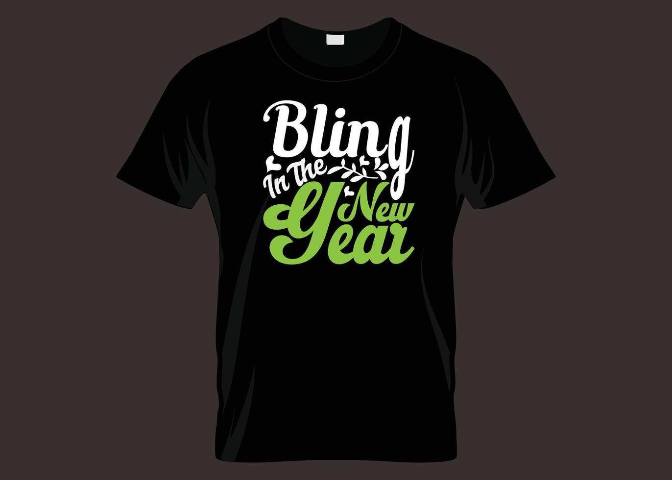 Belong In The New Year Typography T-shirt Design vector