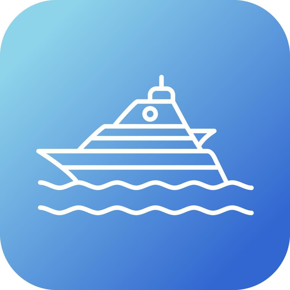 Yacht Vector Icon