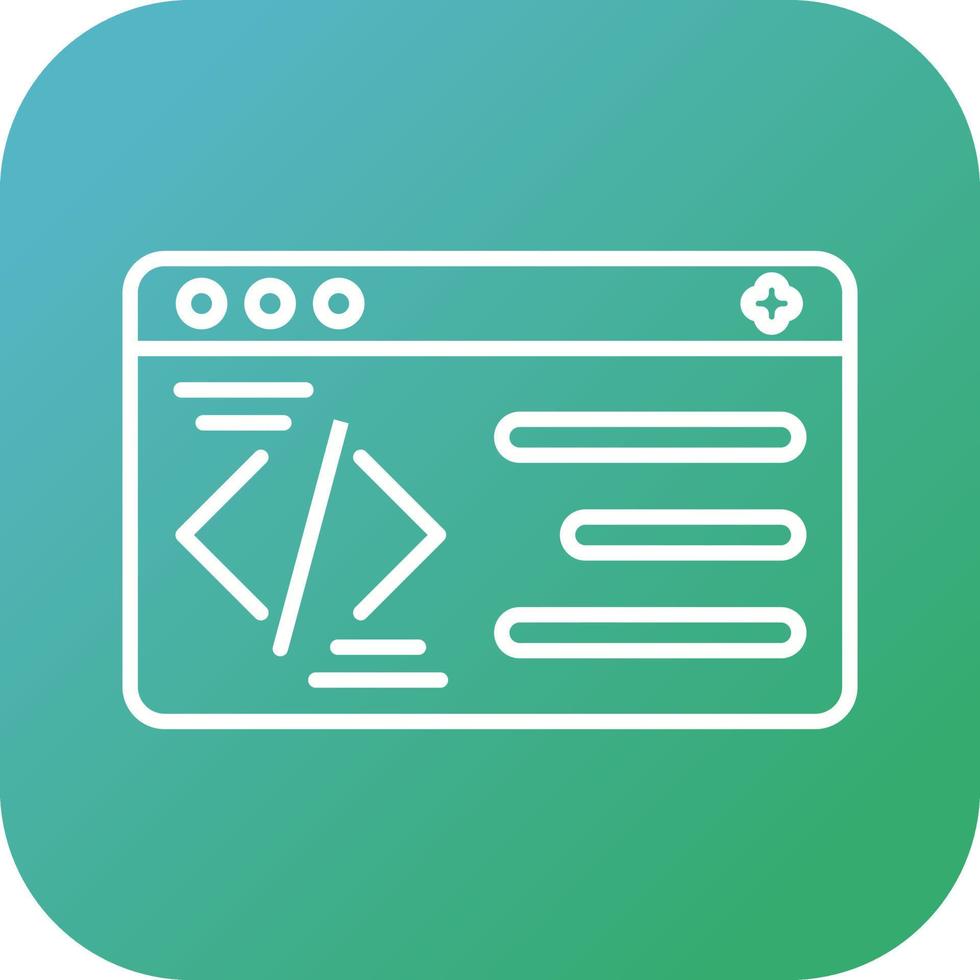 icono de vector de programación