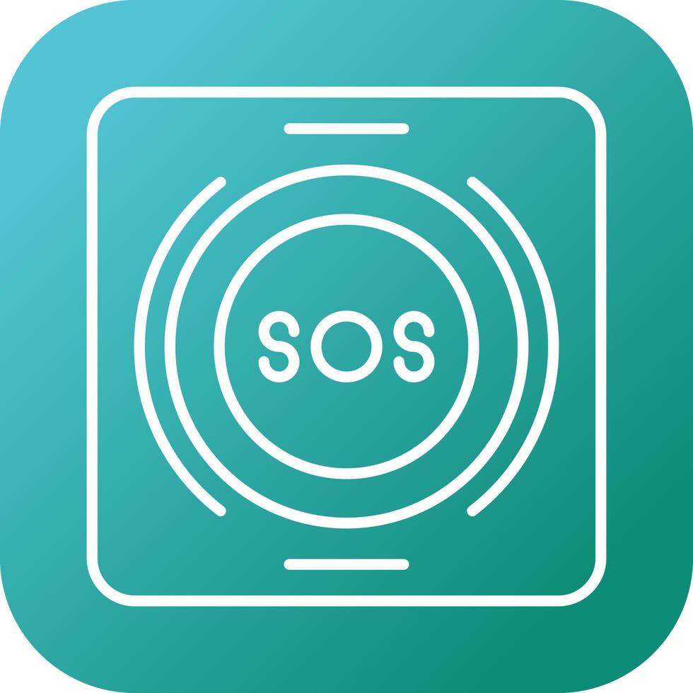 Emergency Button Vector Icon
