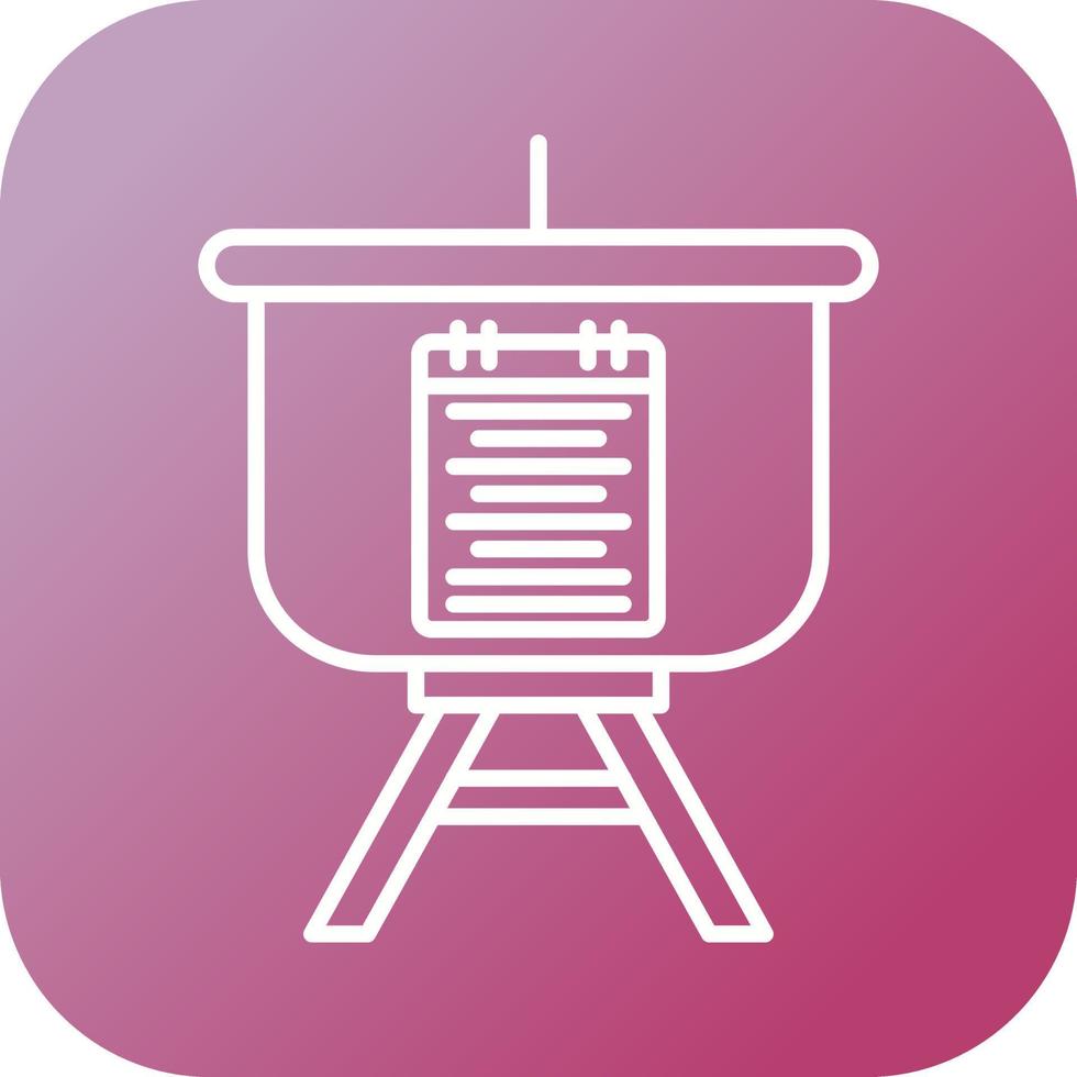 Menu Presentation Vector Icon