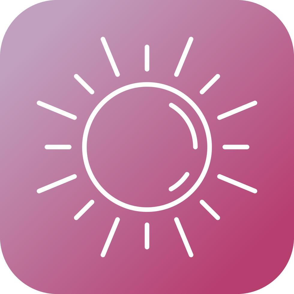 Sun Vector Icon