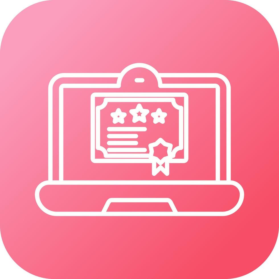 Digital Certificate Vector Icon