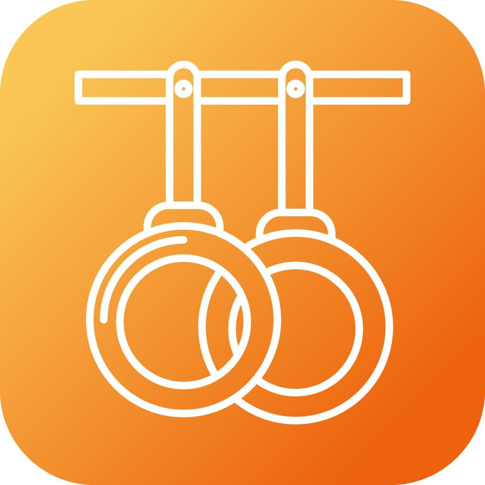 Gym Rings Vector Icon