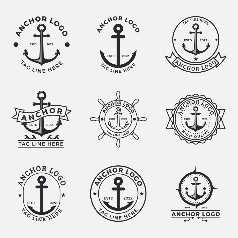 Vintage Anchor Logo vector