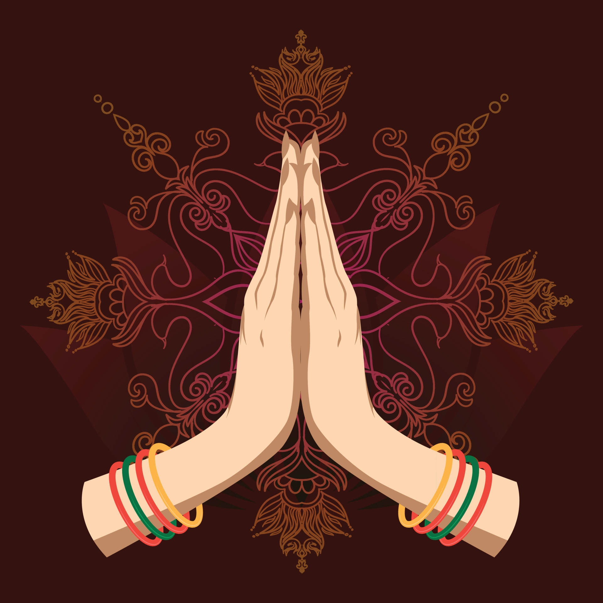 Indian Namaste Vector Art, Icons, and Graphics for Free Download